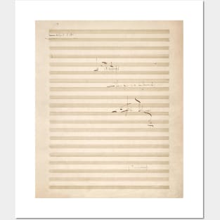 Debussy | Claude Debussy original handwritten score | 1 of 2 T-Shirt Posters and Art